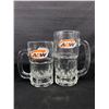 Image 2 : 4 Vintage Glass A&W Root Beer Mugs
