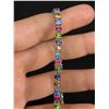 Image 2 : .925 Multi Coloured Tennis Bracelet