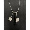 Image 2 : .925 Sterling Silver Pendant Necklace w/Marks (Crown Pat# 1363AR)