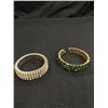 Image 2 : Vintage 3 Rhinestone Bangles