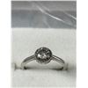 Image 2 : Glamorous Round Cut Halo Setting .925 Sterling Silver Ladies Ring