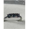 Image 2 : Gorgeous .925 Sterling Silver Mystic Topaz 3 Round Cut Stones Ladies Ring