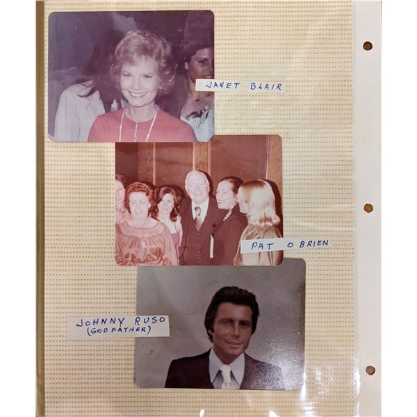 Janet Blair, Pat O'Brien and Johnny Ruso Original Photos
