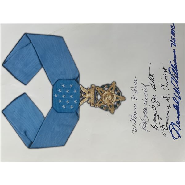 Medal of Honor recipients signed photo
