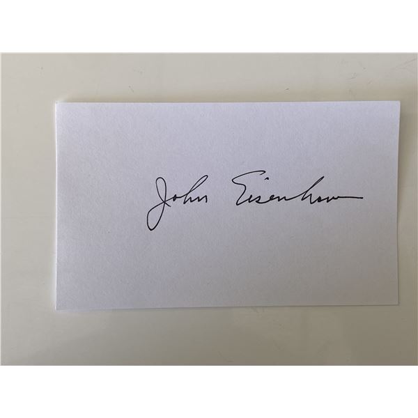 John Eisenhower original signature
