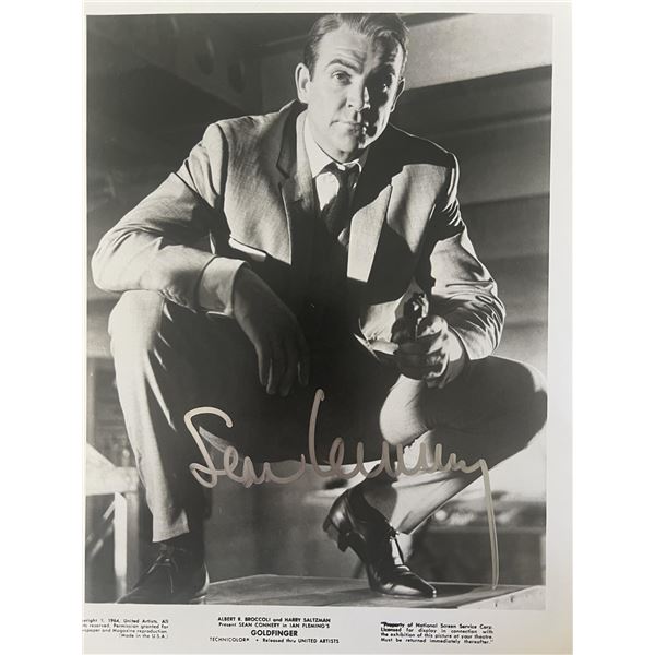 James Bond Goldfinger Sean Connery signed photo