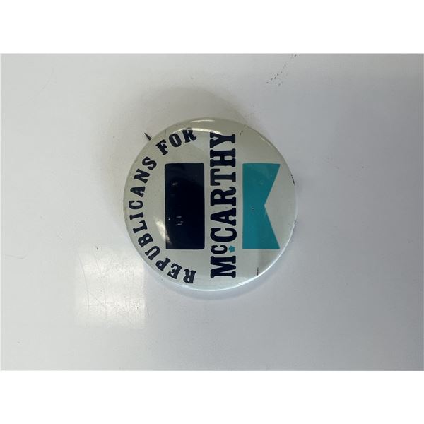 McCarthy presidential campaign pin