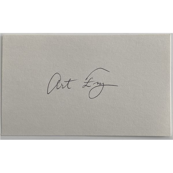 Post-it Note Art Fry  original signature.