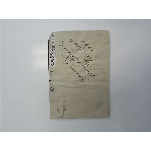 The Rivals actress Mary Boland original signature