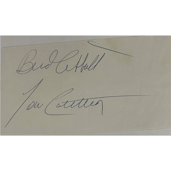 Bud Abbott and Lou Costello original signatures