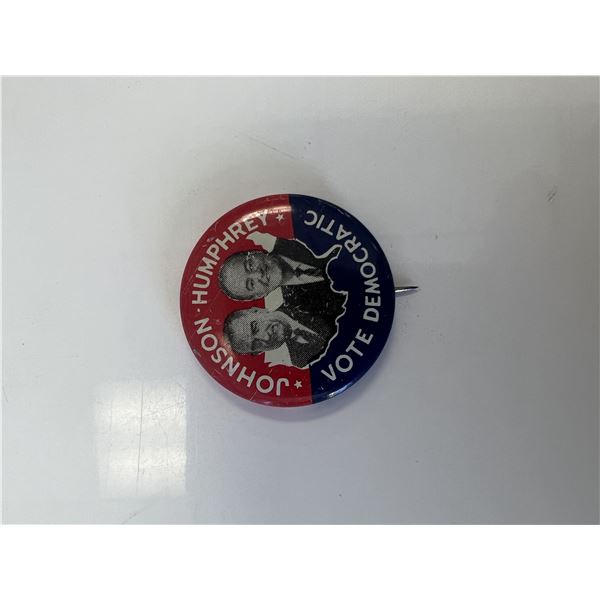 Johnson-Humphrey presidential campaign pin