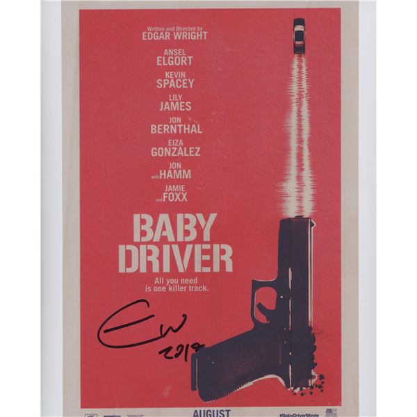 Baby Driver signed movie photo