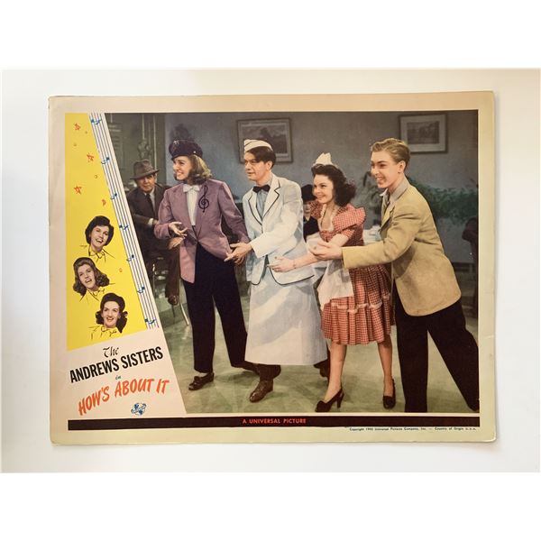 How's About It  original 1943 vintage lobby card