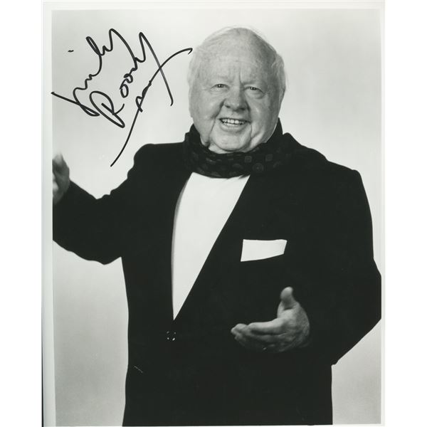 Mickey Rooney signed photo