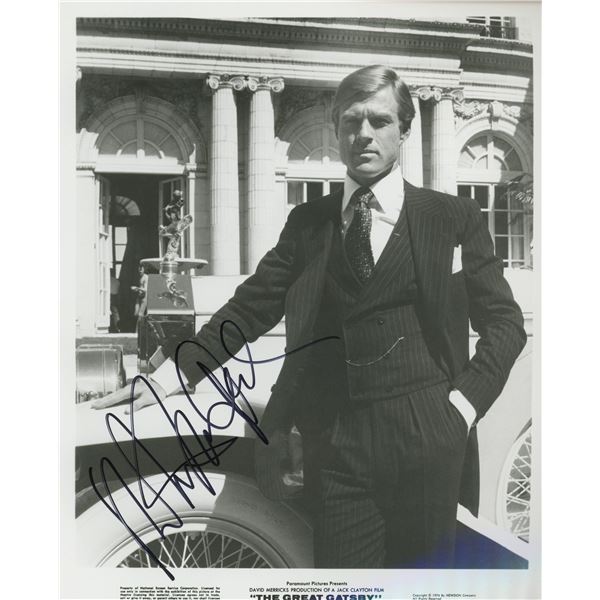 Robert Redford "The Great Gatsby" signed movie photo