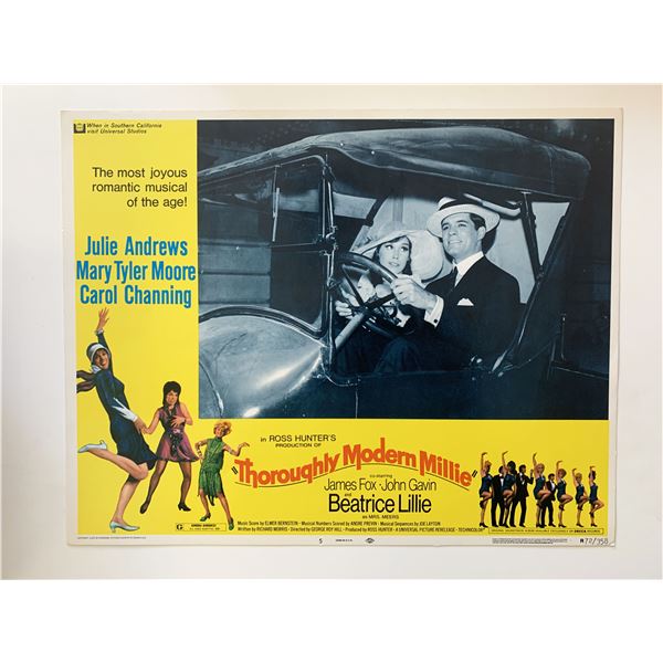 Thoroughly Modern Millie original 1972R vintage lobby card