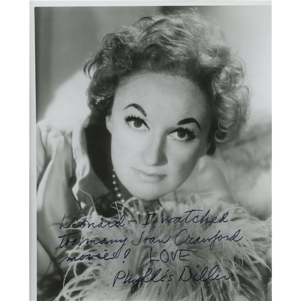 Phyllis Diller signed photo