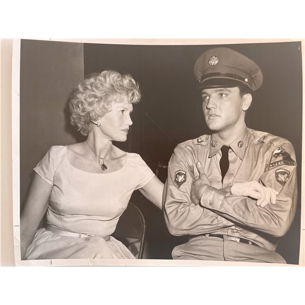 May Mann and Elvis Presley original photo