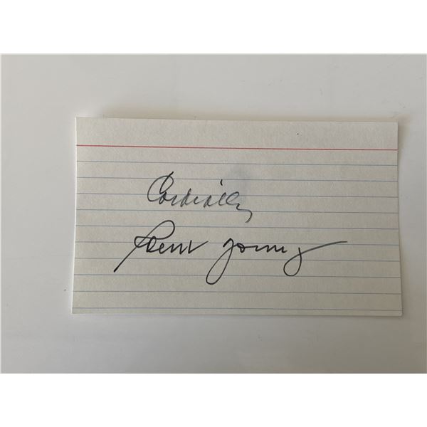 Robert Young original signature