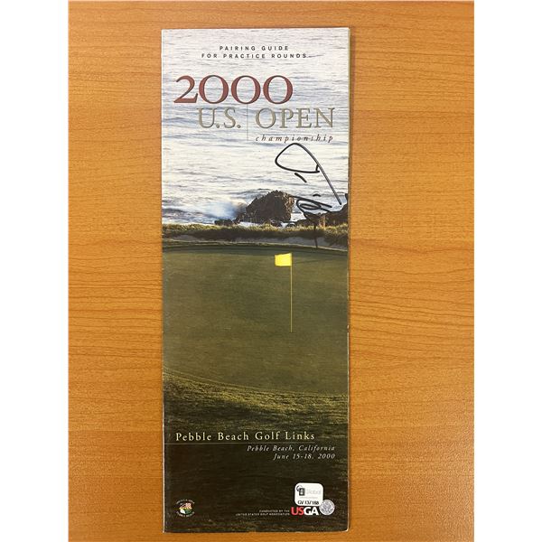 2000 Pebble Beach 100th U.S. Open Championship Tim Herron signed program - Global Authenticated