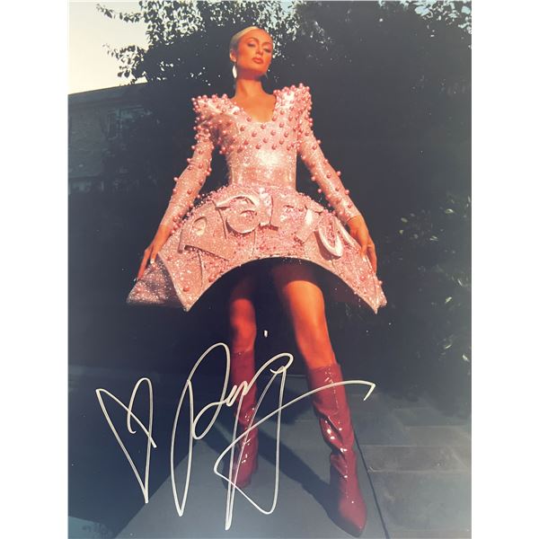 Paris Hilton signed photo