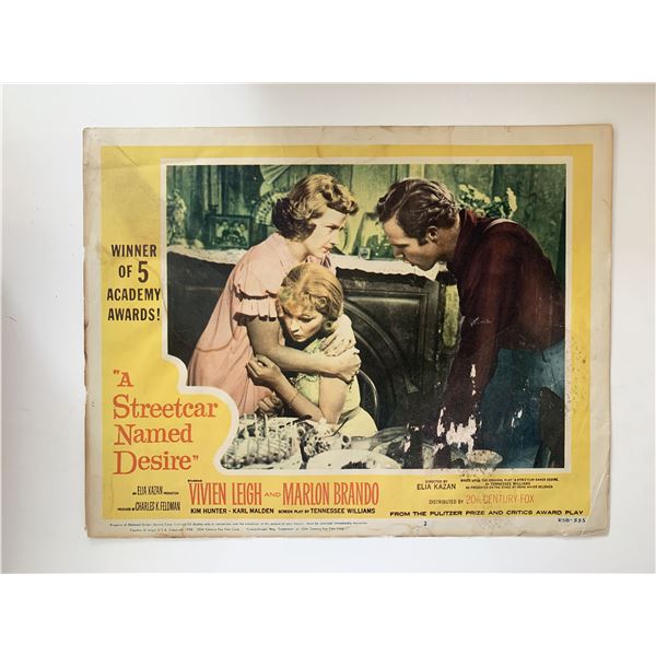 A Streetcar Named Desire original 1958R vintage lobby card