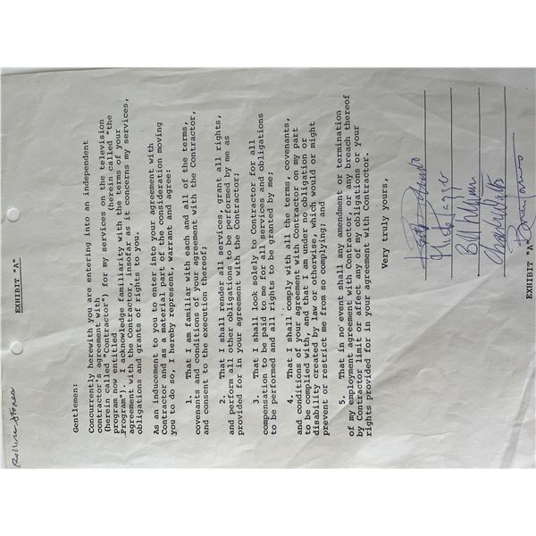 The Rolling Stones signed contract