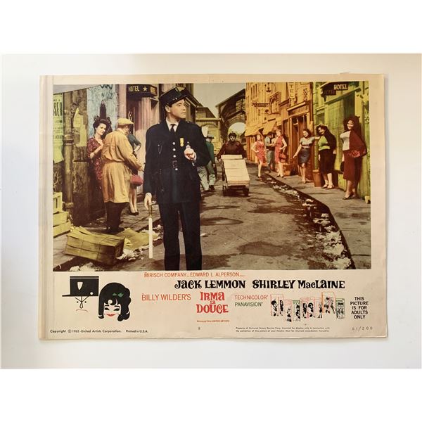 Irma la Douce original 1963 vintage lobby card
