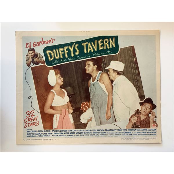 Duffy's Tavern original 1945 vintage lobby card