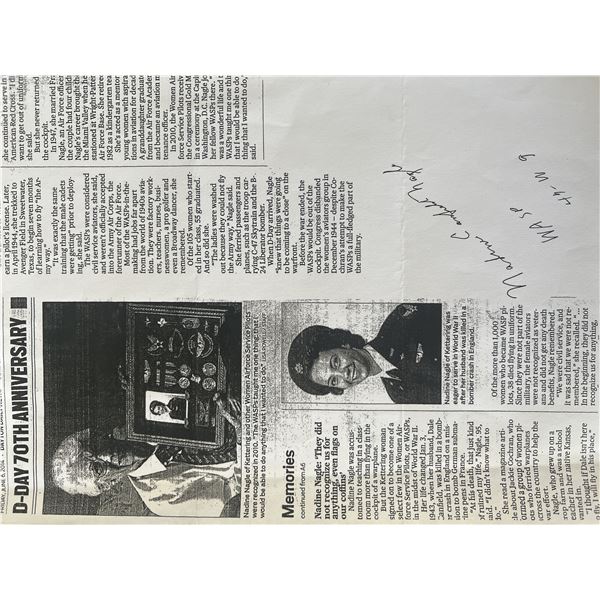 WASP Nadine Nagle signed print