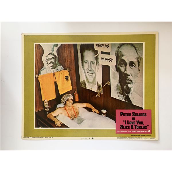 I Love You, Alice B. Toklas original 1968 vintage lobby card