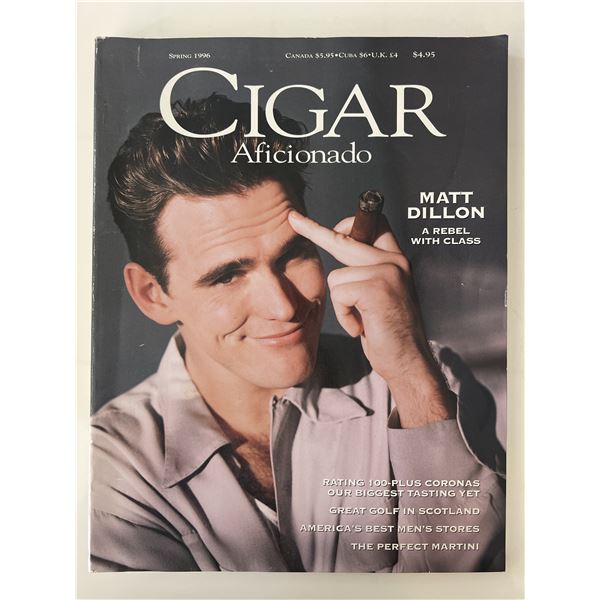 Cigar Aficionado Matt Dillon edition- 1996