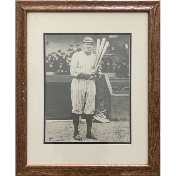 Babe Ruth matted photo
