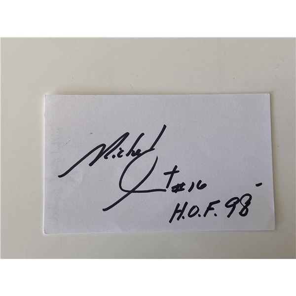 HOF Michael Cosley original signature