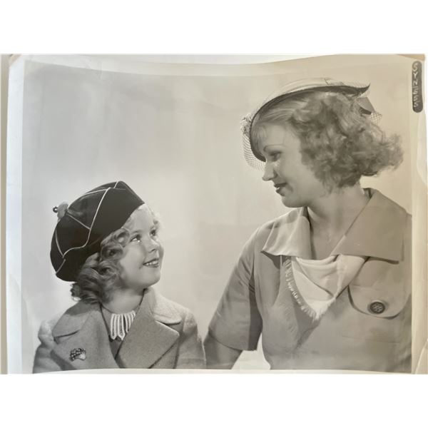 Shirley Temple and May Mann original photo