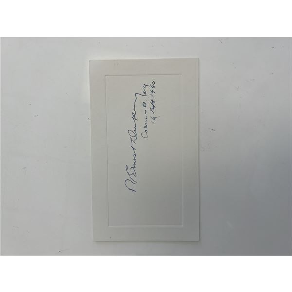 R. Ernest Duprey original signature