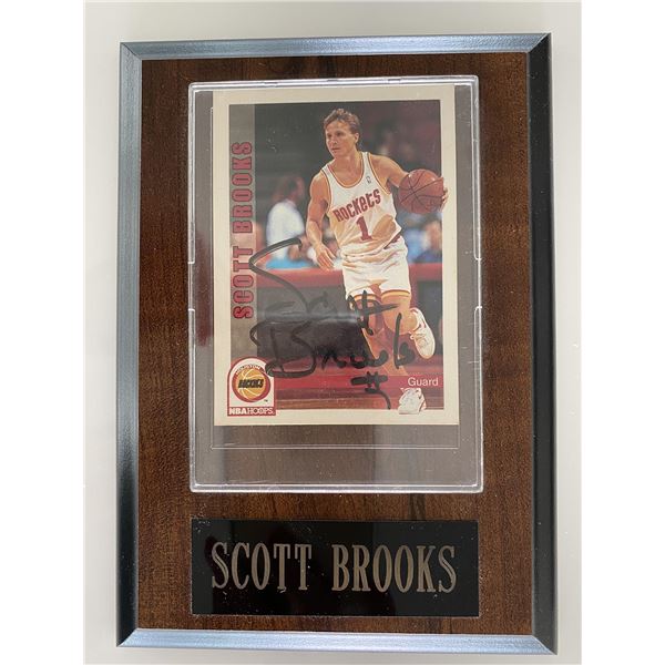 Houston Rockets Scott Brooks signed basketball card