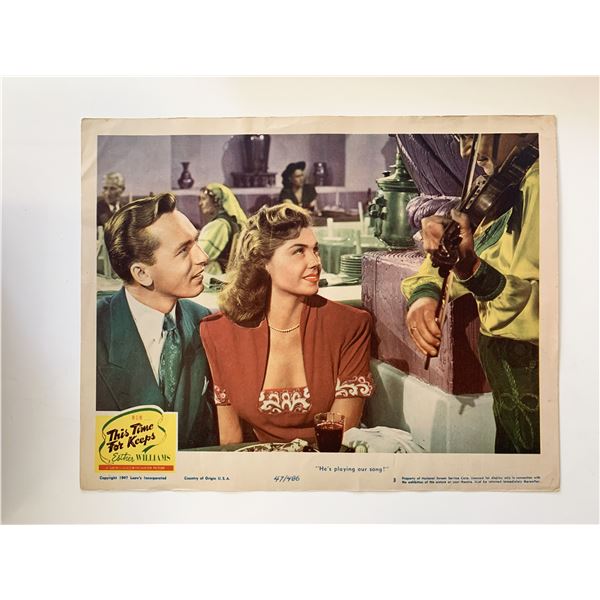 This Time for Keeps original 1947 vintage lobby card