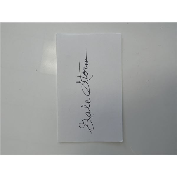 Actress and singer Gale Storm original signature