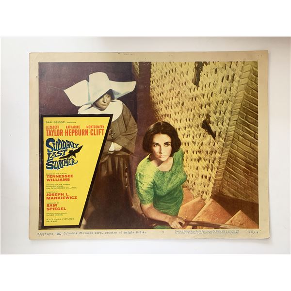 Suddenly, Last Summer original 1960 vintage lobby card