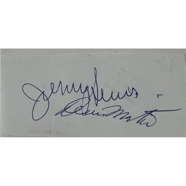 Jerry Lewis and Dean Martin original signatures