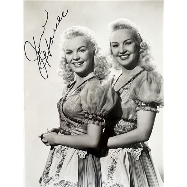 June Haver signed photo