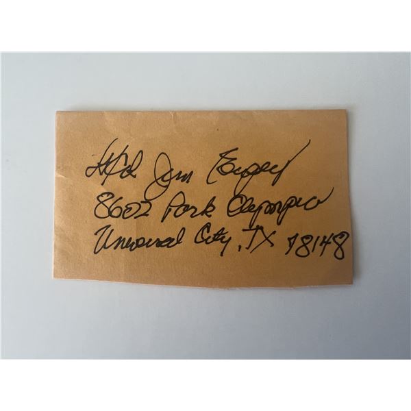 WWII pilot original signature