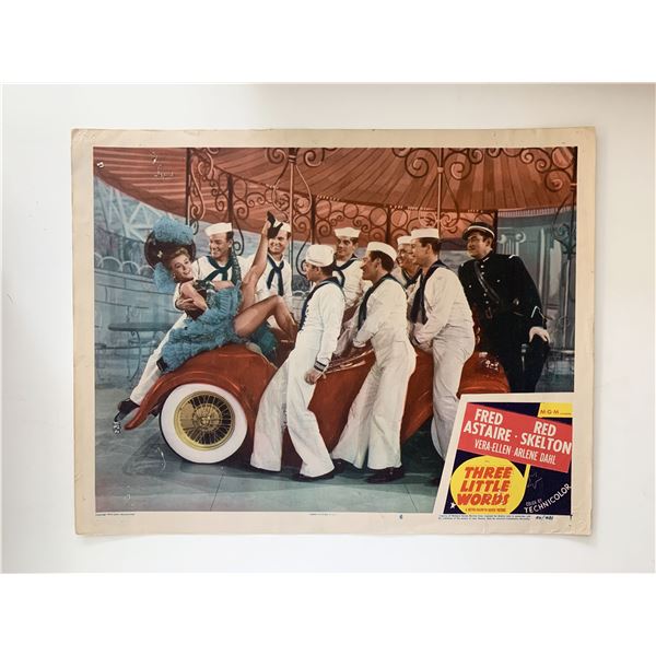 Three Little Words original 1950 vintage lobby card