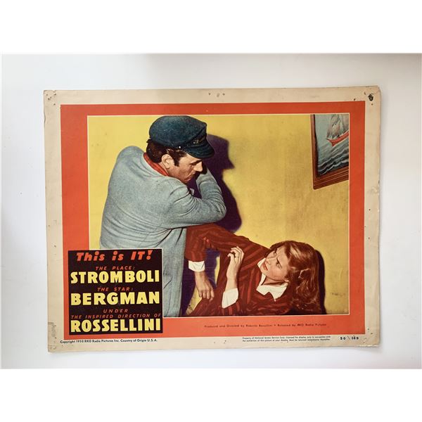 Stromboli original 1950 vintage lobby card