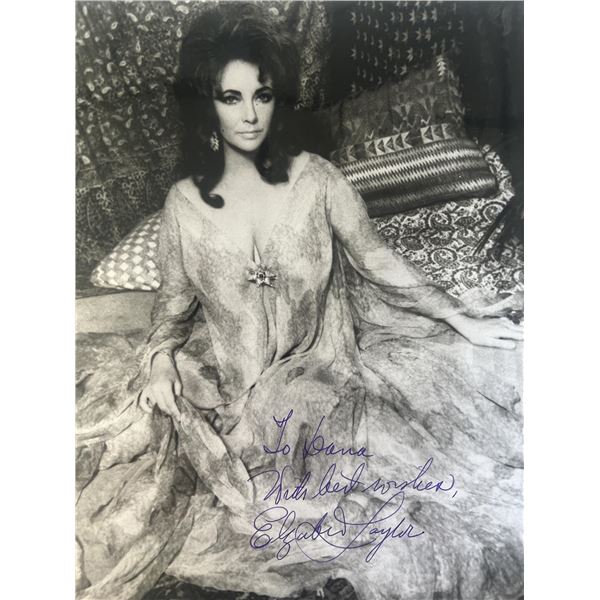 Elizabeth Taylor signed photo