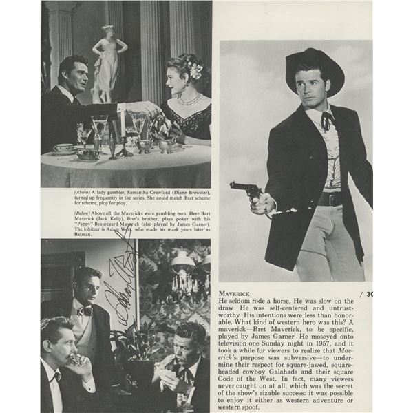 Adam West signed Movie magazine page