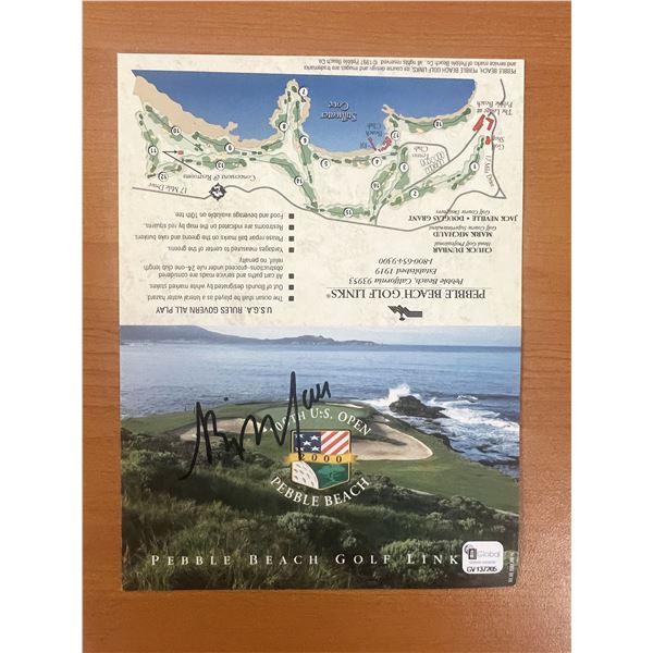 2000 Pebble Beach 100th U.S. Open Championship Billy Mayfair signed card- Global Authenticated