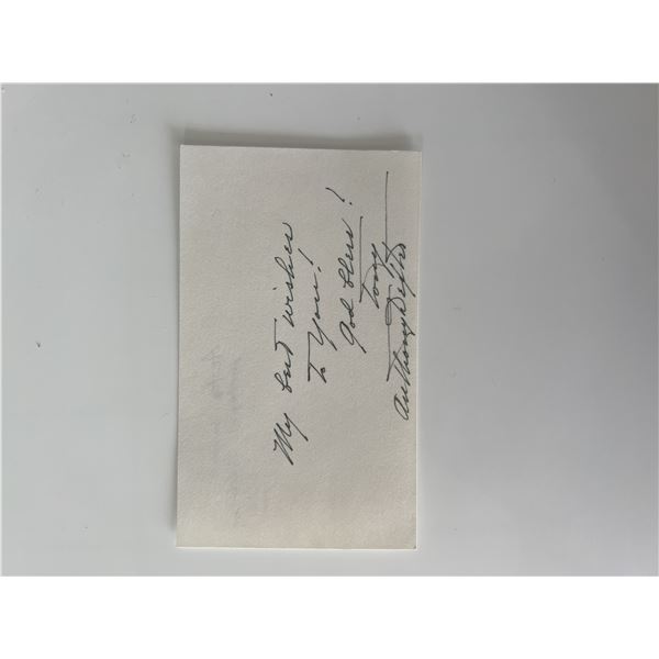 Actor Anthony Dexter original signature