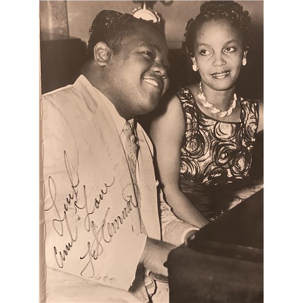 Fats Domino signed Don't You Know booklet